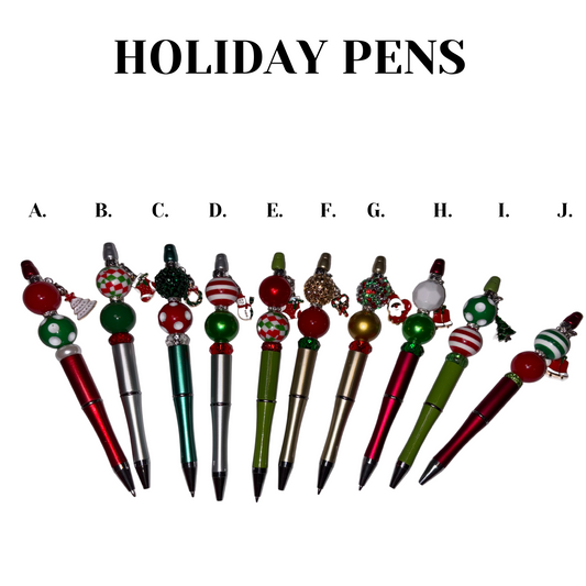 HOLIDAY BEAD PENS